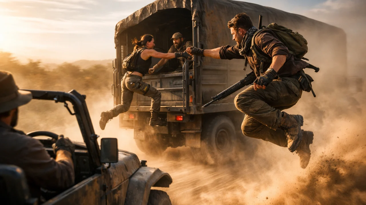 Brzi tempo putovanja u avanturističkom filmu prikazan kroz stalno kretanje i promjenu lokacija