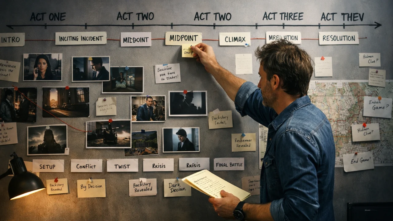 Prikaz scenarista koji mijenja vremenski slijed događaja u biografskom filmu radi jače filmske naracije