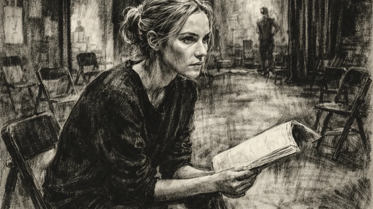 Diane Kruger na satu glume u Parizu prikazana u ugalj stilu s umjetničkim kontrastom