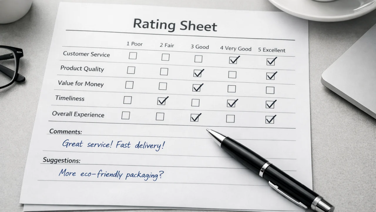 Prikaz jasno definiranih kriterija za ocjenjivanje filmova kroz strukturirani sustav bodovanja