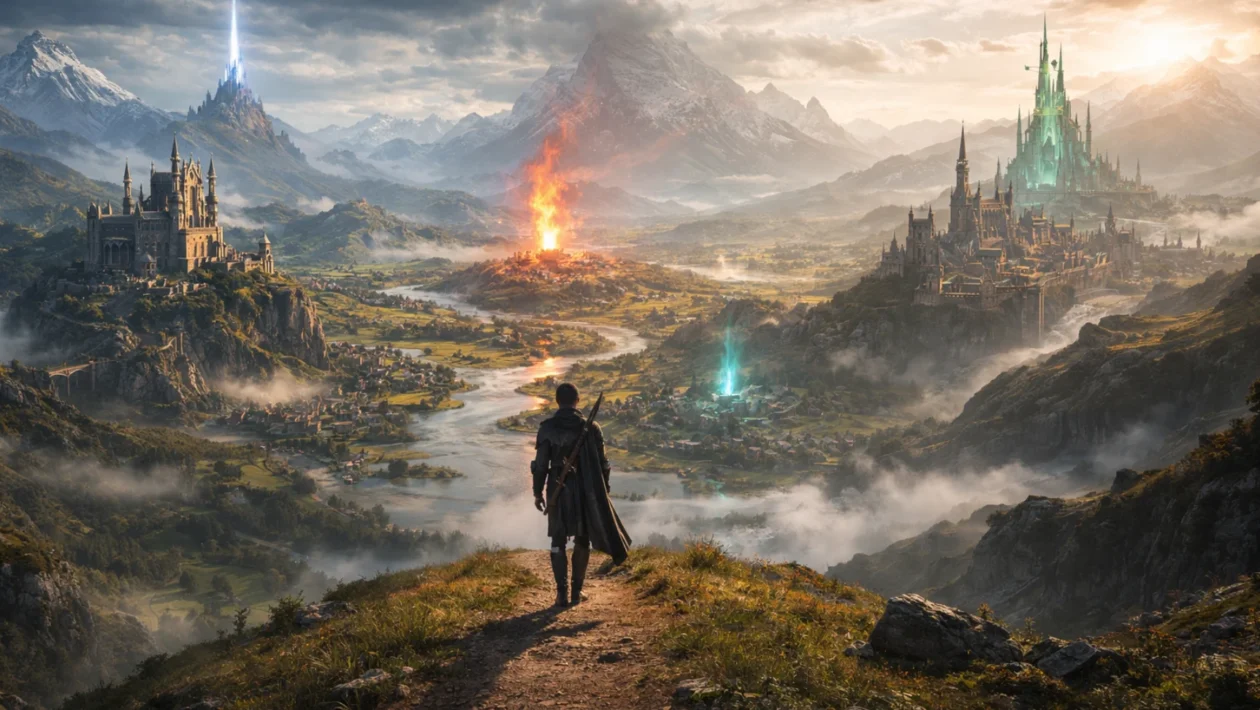 Fantazijski svijet sa svjetogradnjom, magijom i junakovim putovanjem koji simbolizira cjelinu epske fantasy priče