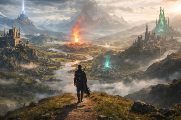 Fantazijski svijet sa svjetogradnjom, magijom i junakovim putovanjem koji simbolizira cjelinu epske fantasy priče