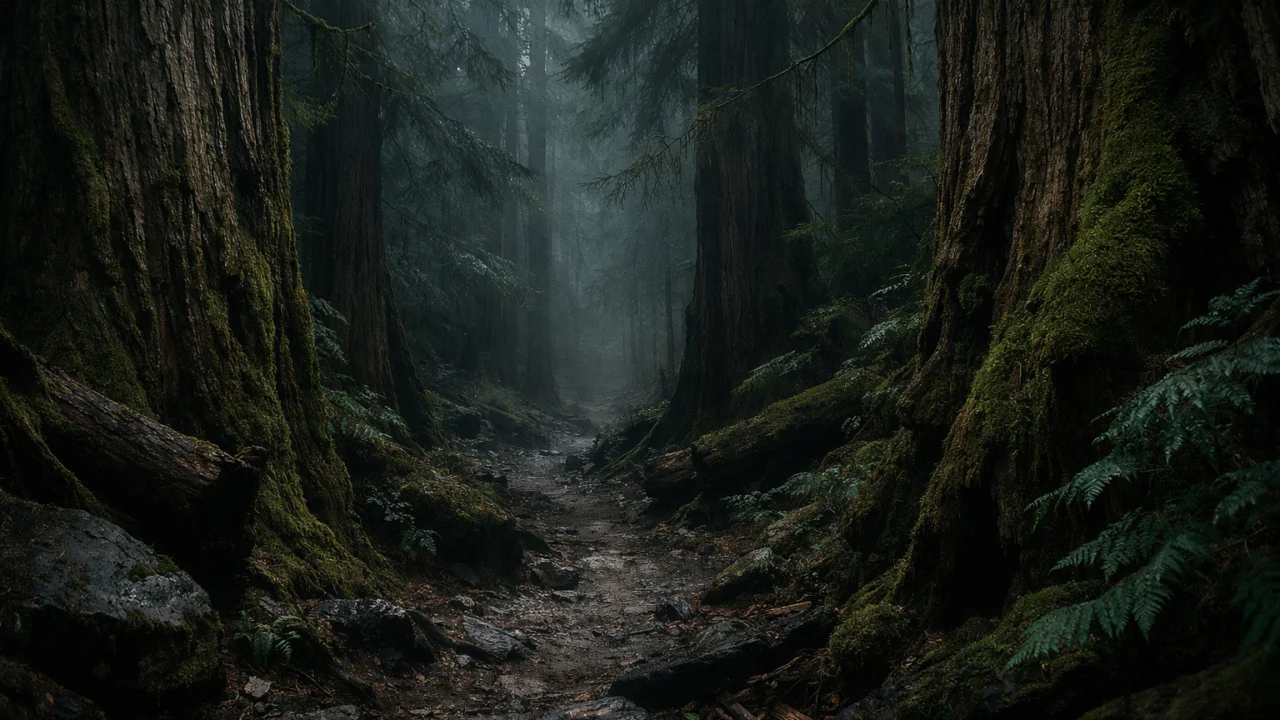 Gusta šuma u folk hororu koja promatra uljeze, simbol mitova, prirodne prijetnje i izolacije
