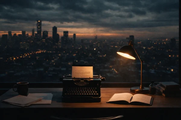 Foreshadowing u književnosti i filmovima prikazan kroz atmosferičan kadar koji simbolizira nagovještavanje budućih događaja