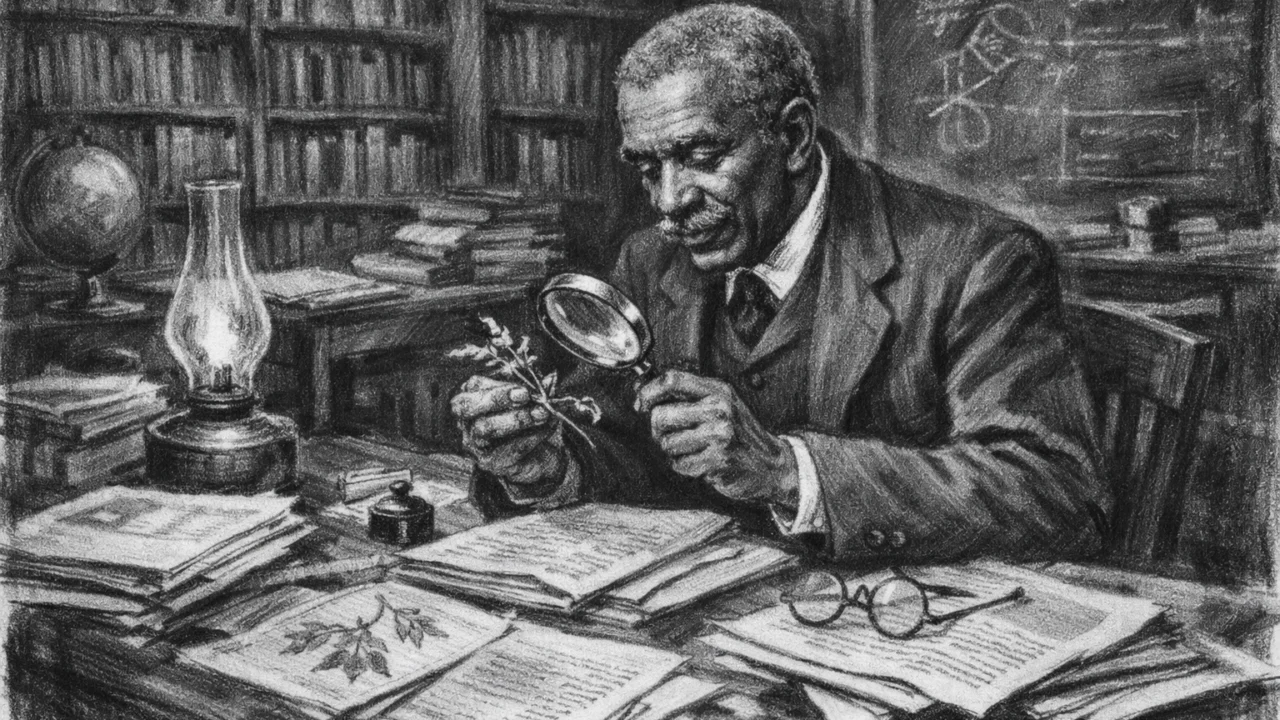 Autentični trenutak u ugljen stilu - George Washington Carver (ugalj stil)