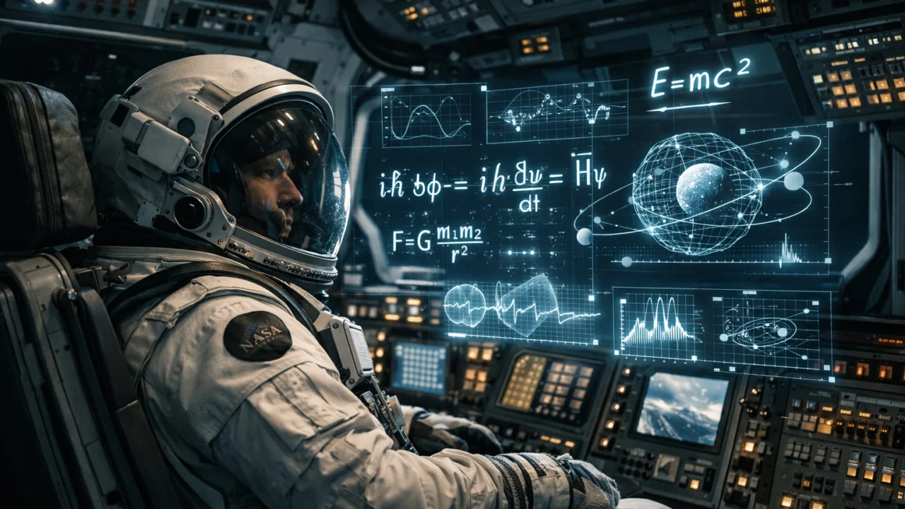 Hard sci-fi prikazan kroz realističan svemirski brod s preciznim znanstvenim instrumentima i fokusom na fiziku