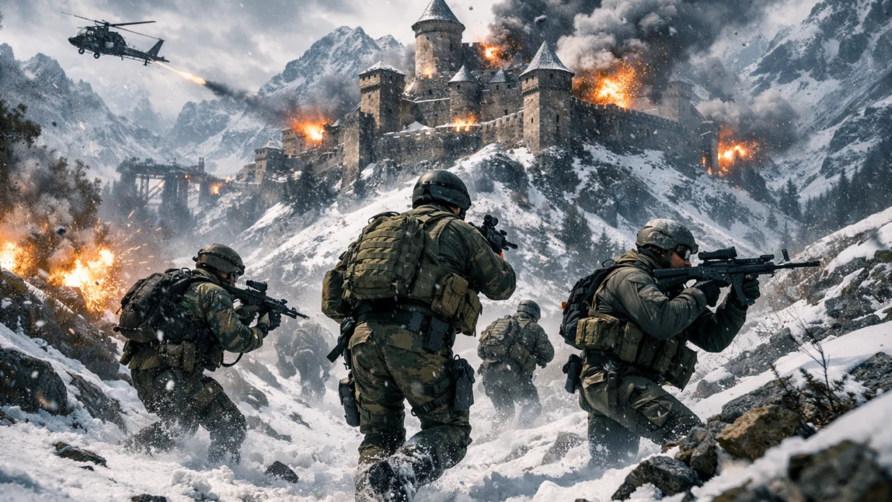 Snježna akcijska scena iz Inceptiona koja predstavlja jednu od najdubljih razina sna