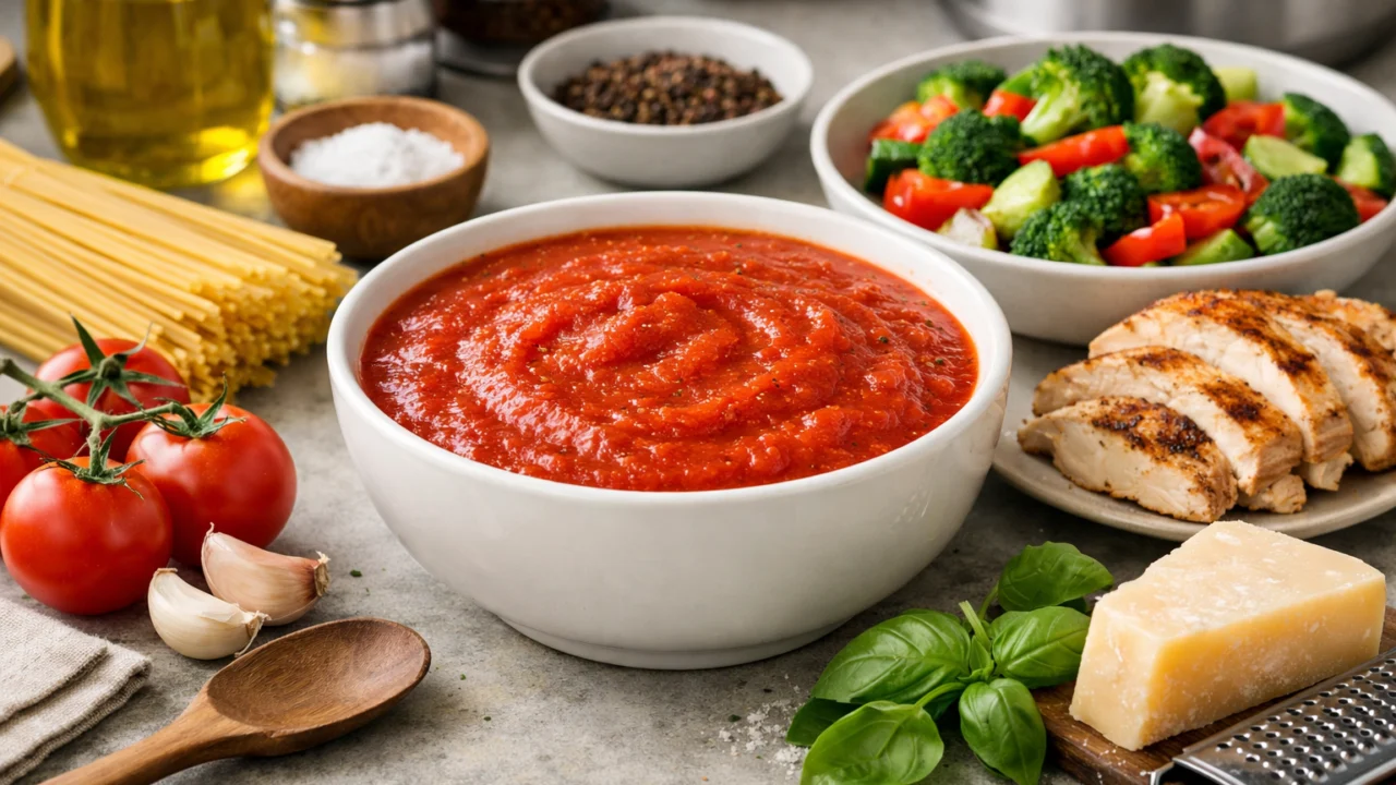 Jednostavan umak od rajčice kao neutralna baza za tjesteninu, povrće i mesna jela