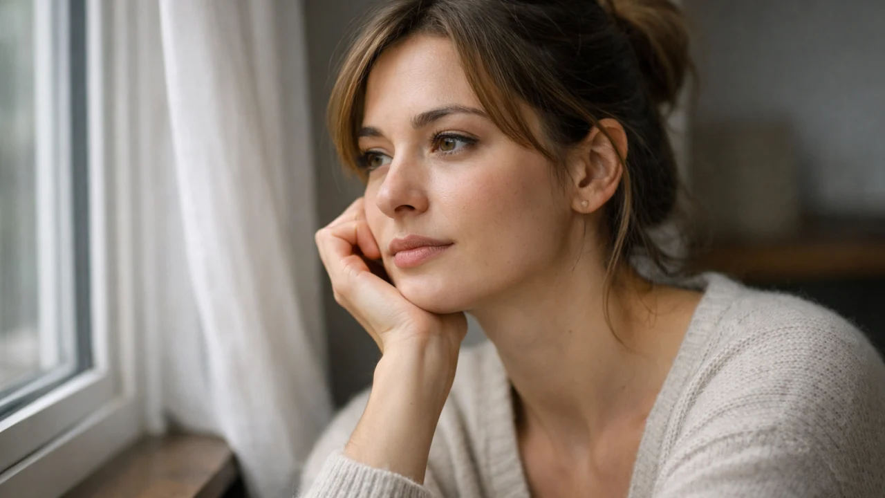 Osoba koja se suočava s emocijama i razmišlja o potrazi za pomoći za mentalno zdravlje