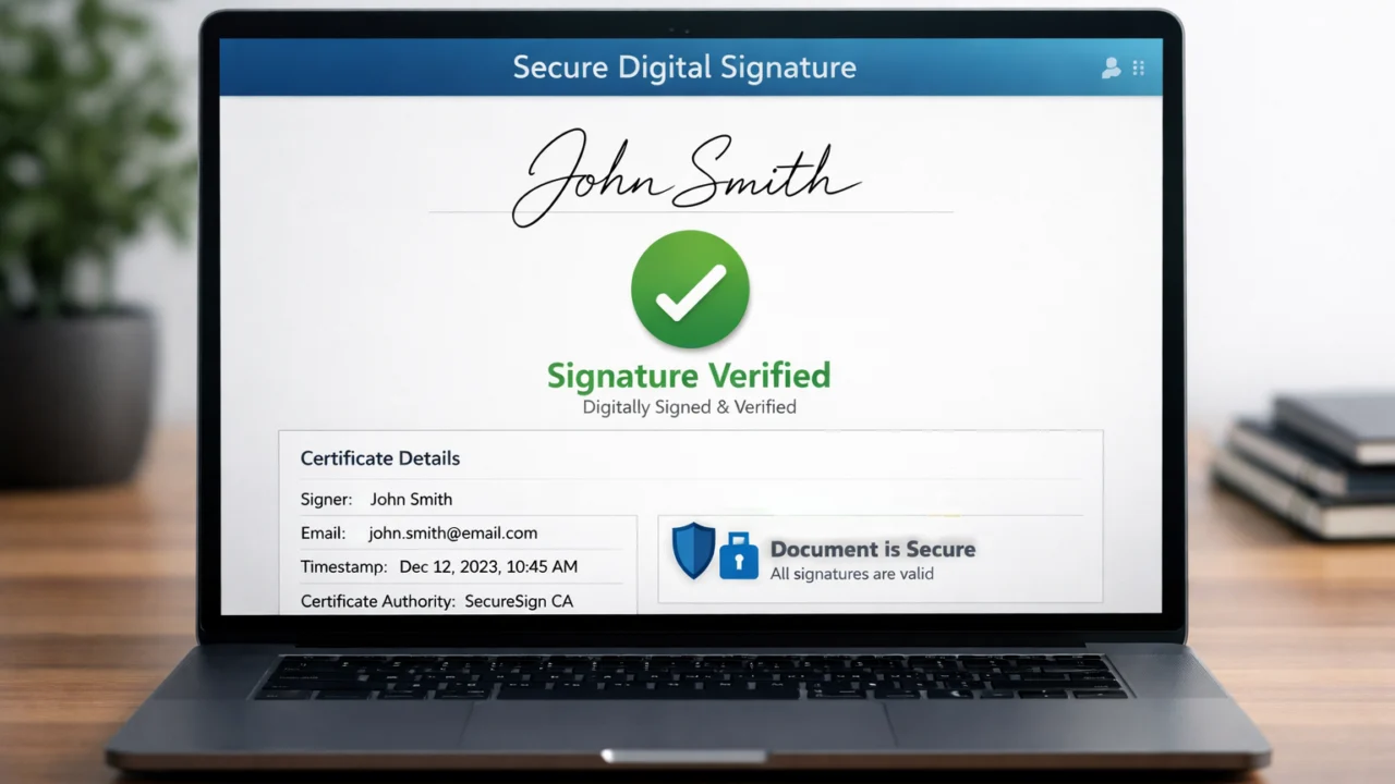 Sučelje za provjeru digitalnog potpisa i certifikata na računalu