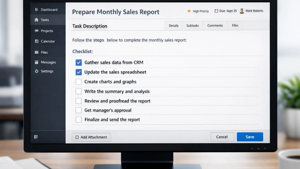 Standardizirani opis ponavljajućih zadataka sa jasno definiranim koracima rada