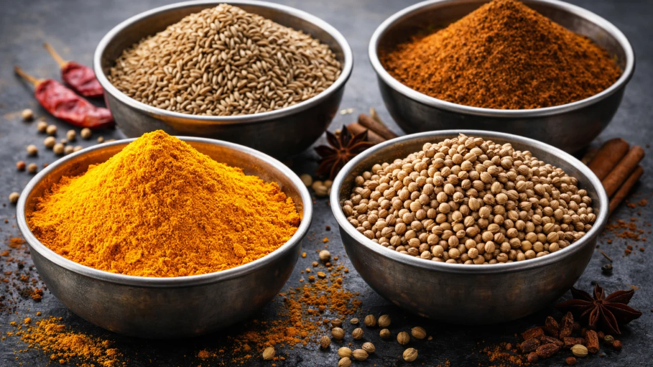 Mješavina indijskih začina koja prikazuje složene, ali uravnotežene kombinacije okusa