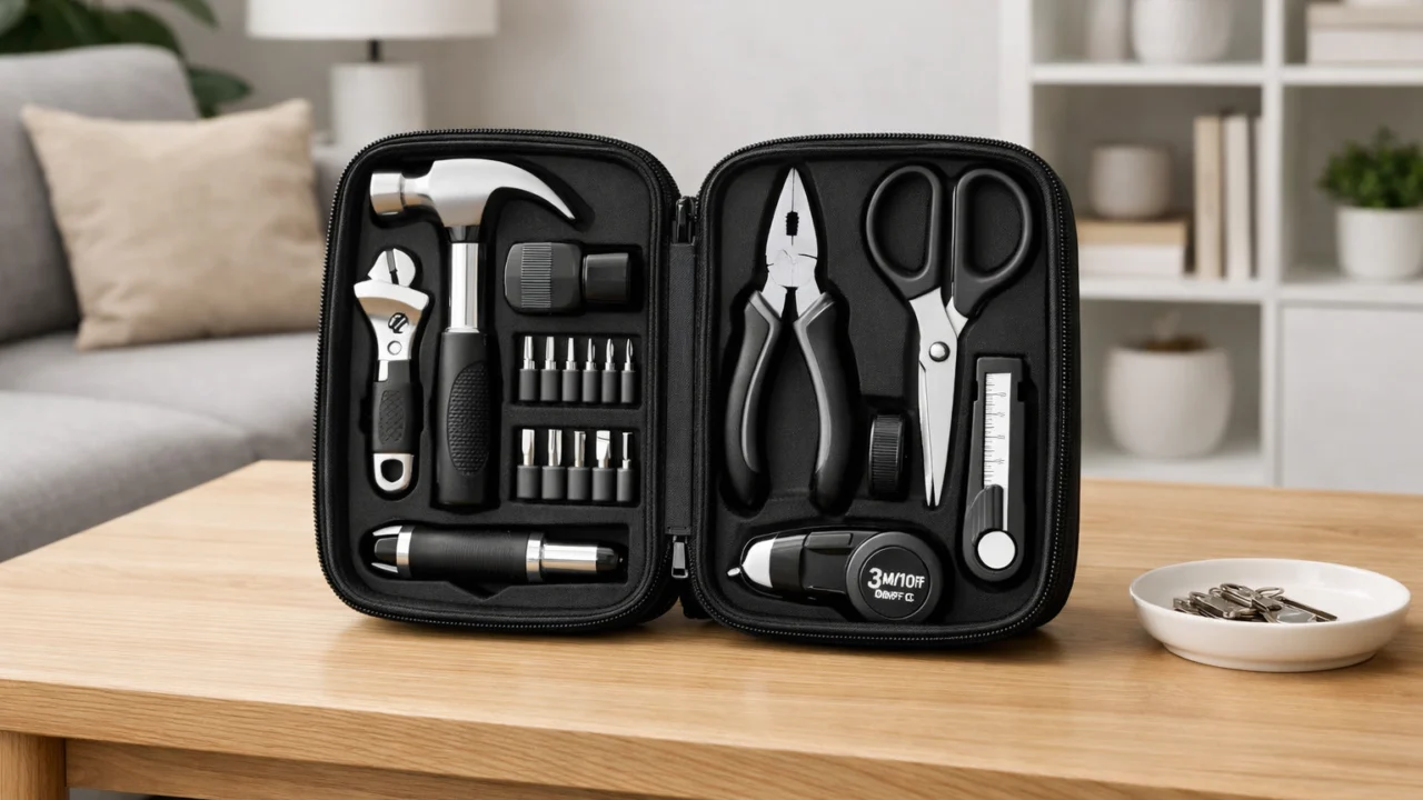 Kompaktni alatni set za stan s pažljivo odabranim osnovnim alatima