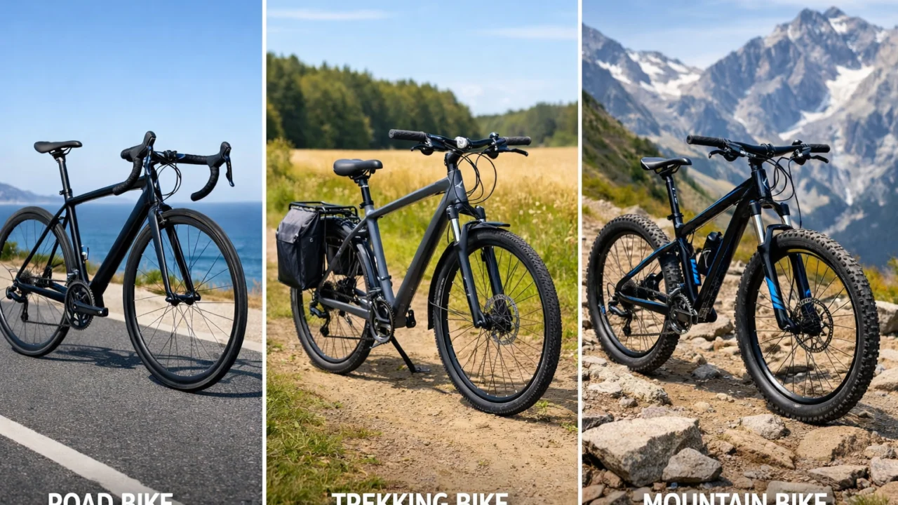Usporedba cestovnog, trekking i brdskog bicikla prema terenu i namjeni vožnje