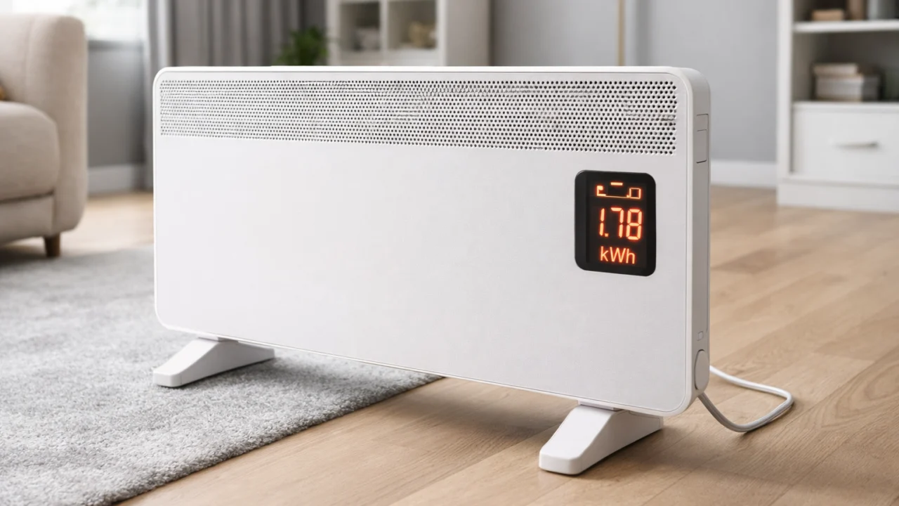 Prikaz potrošnje električne energije grijalice i važnosti snage uređaja za troškove grijanja