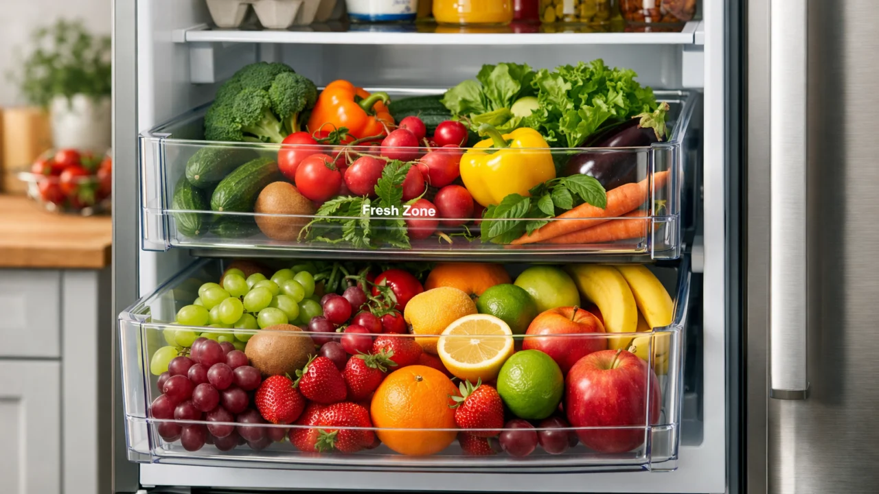 Ladice za voće i povrće u hladnjaku poboljšavaju preglednost i smanjuju bacanje hrane