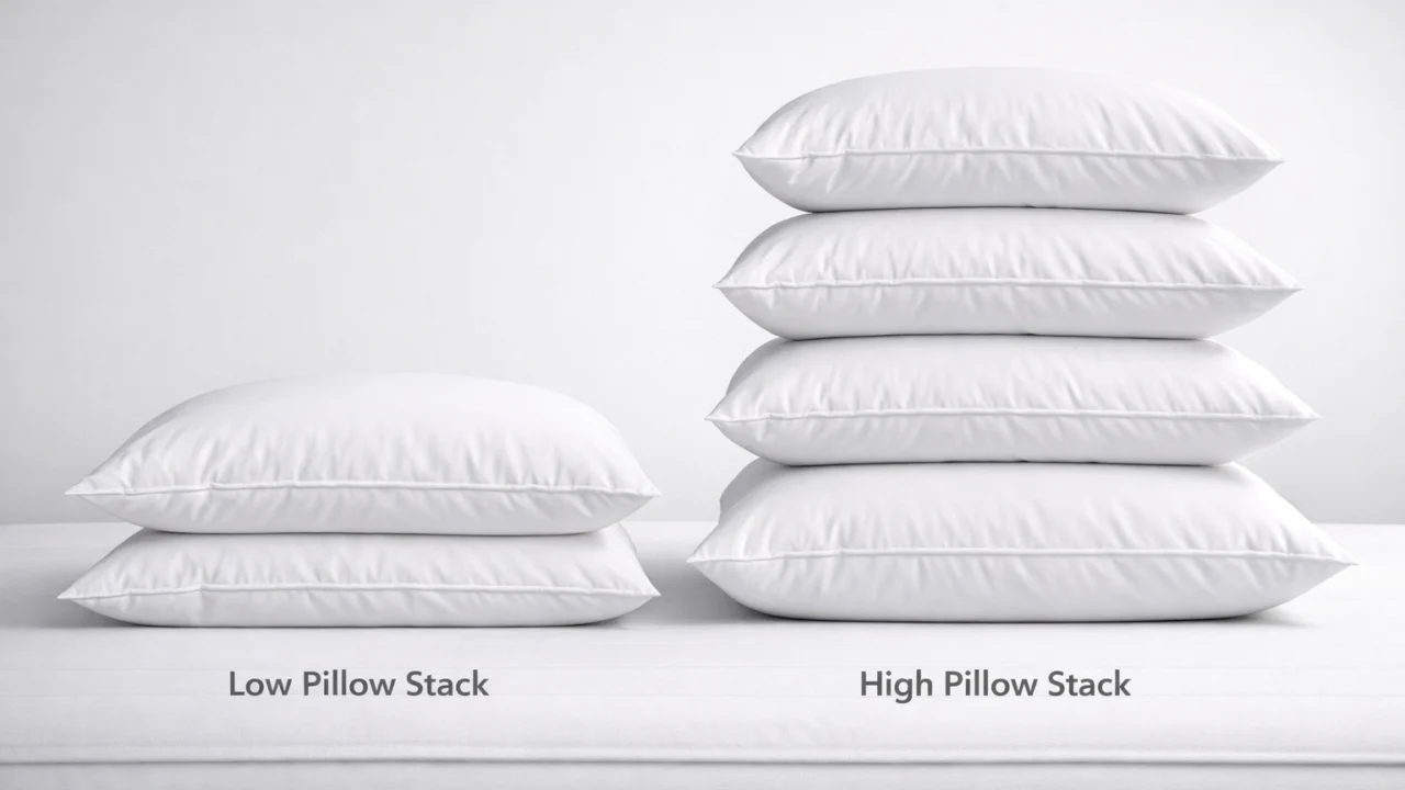 Usporedba visine jastuka i njihov utjecaj na pravilno poravnanje glave i vrata tijekom spavanja