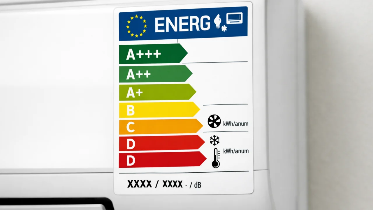 Energetska oznaka klima uređaja s visokim razredom učinkovitosti za manju potrošnju struje