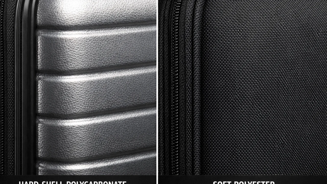 Razlika između tvrdog i mekanog kofera prikazana kroz materijale polikarbonat i poliester