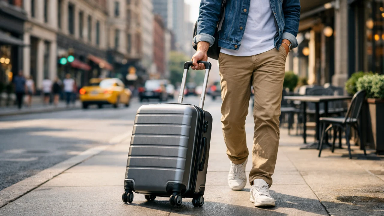 Praktičnost srednjeg kofera za urbano putovanje i jednostavno kretanje tijekom putovanja