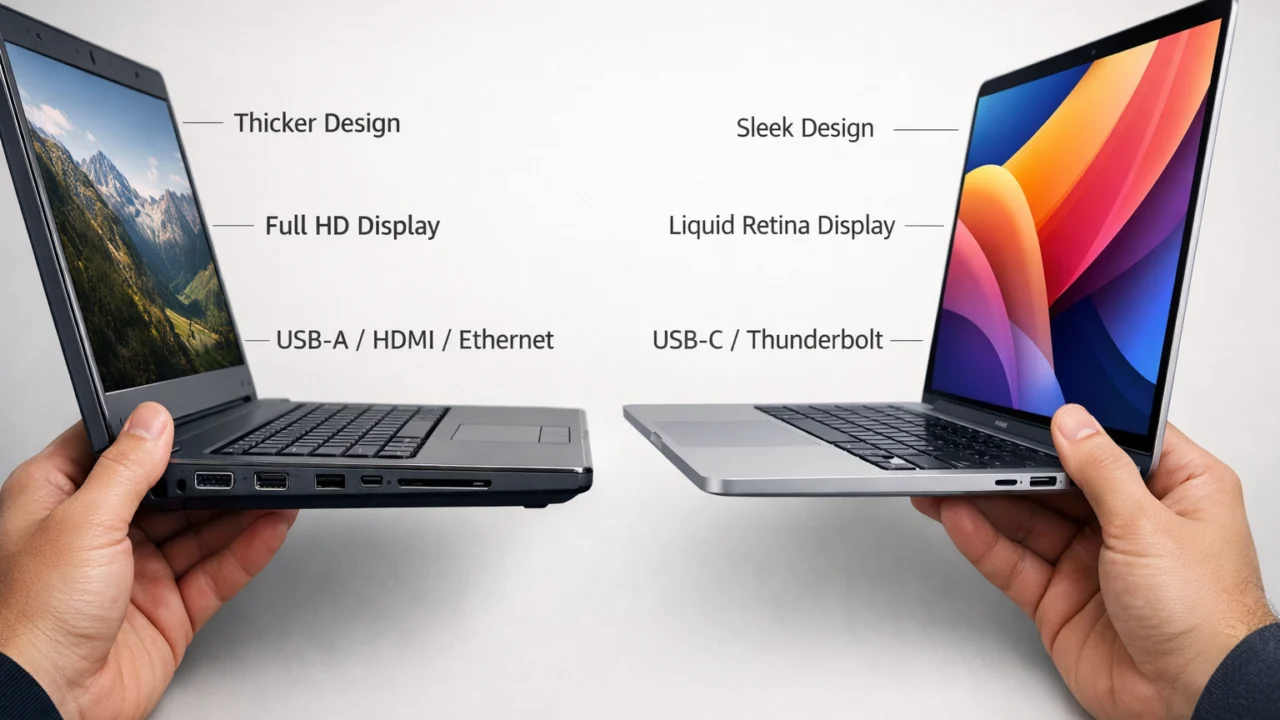 Usporedba različitih modela laptopa pri kupnji za posao i studij