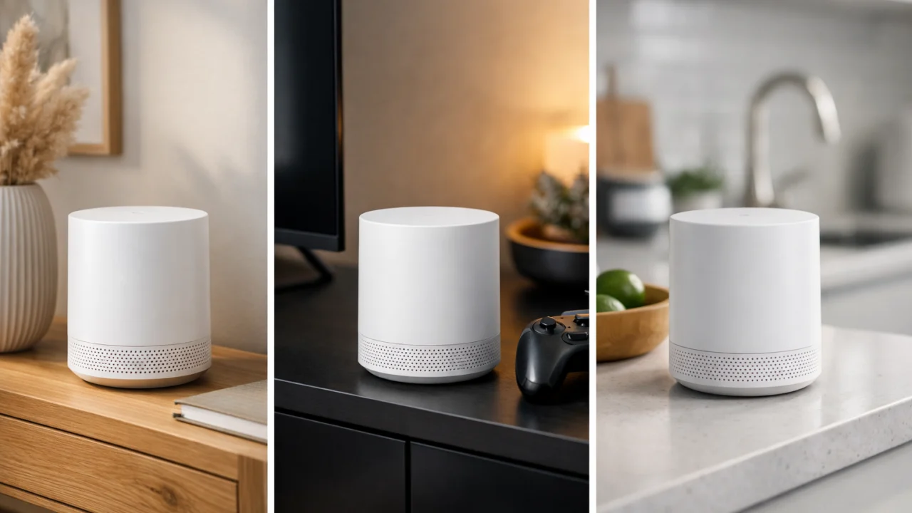 Mesh WiFi čvorovi diskretno raspoređeni po prostorijama za ravnomjernu bežičnu pokrivenost