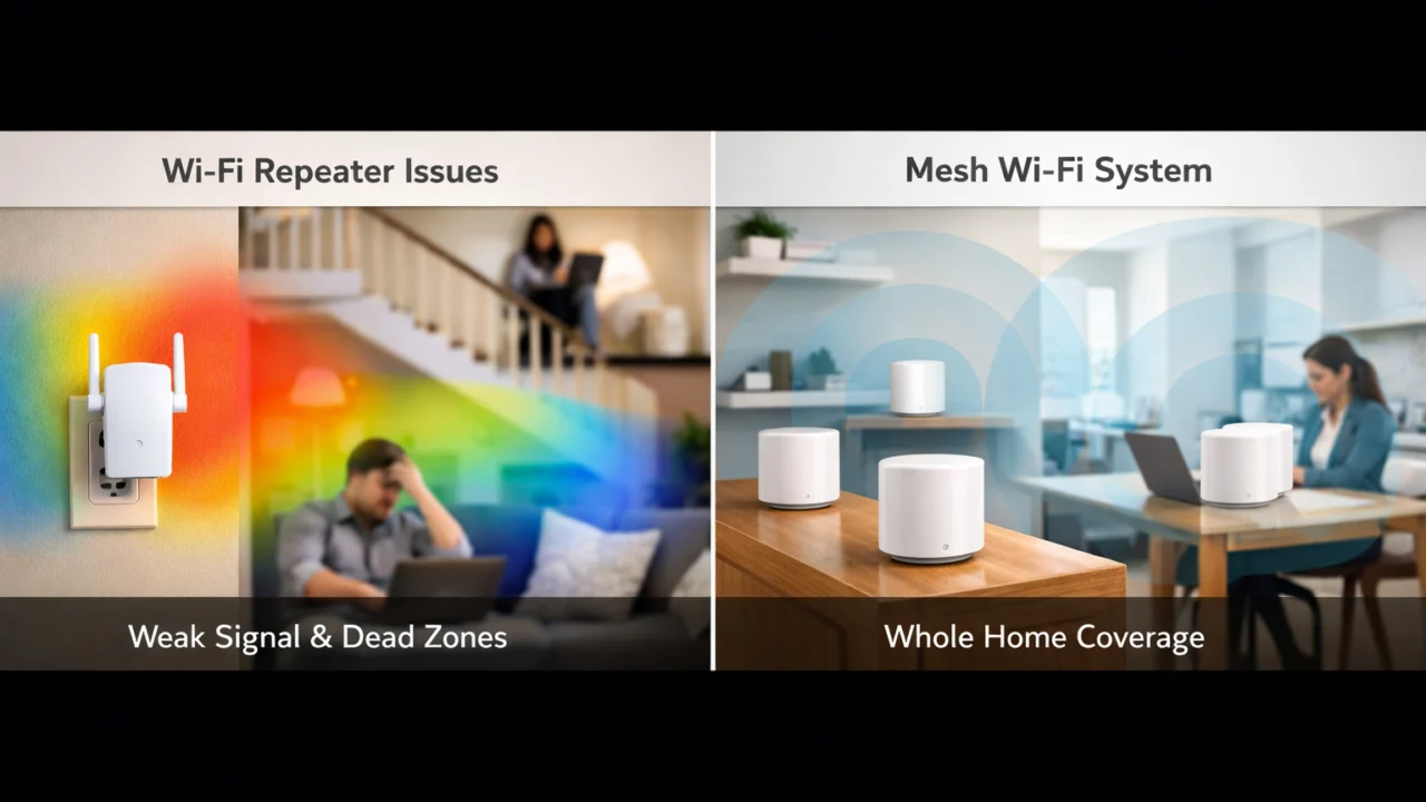 Usporedba WiFi repetitora i mesh sustava s naglaskom na stabilnost i brzinu mreže