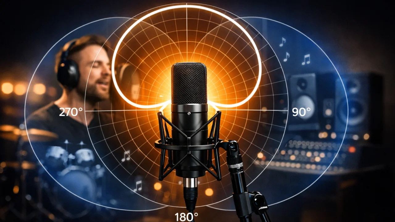 Kardioidni uzorak mikrofona smanjuje pozadinski šum pri snimanju glasa