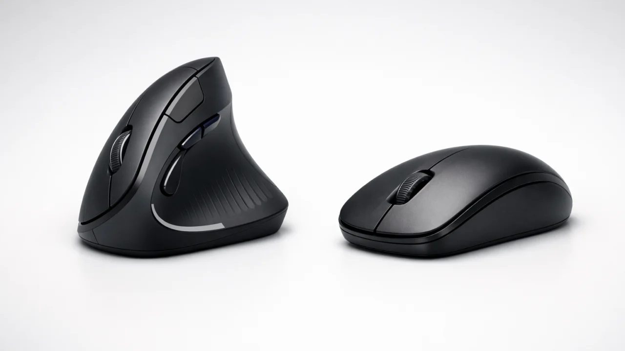 Usporedba klasičnog i vertikalnog miša s fokusom na ergonomiju i položaj ruke