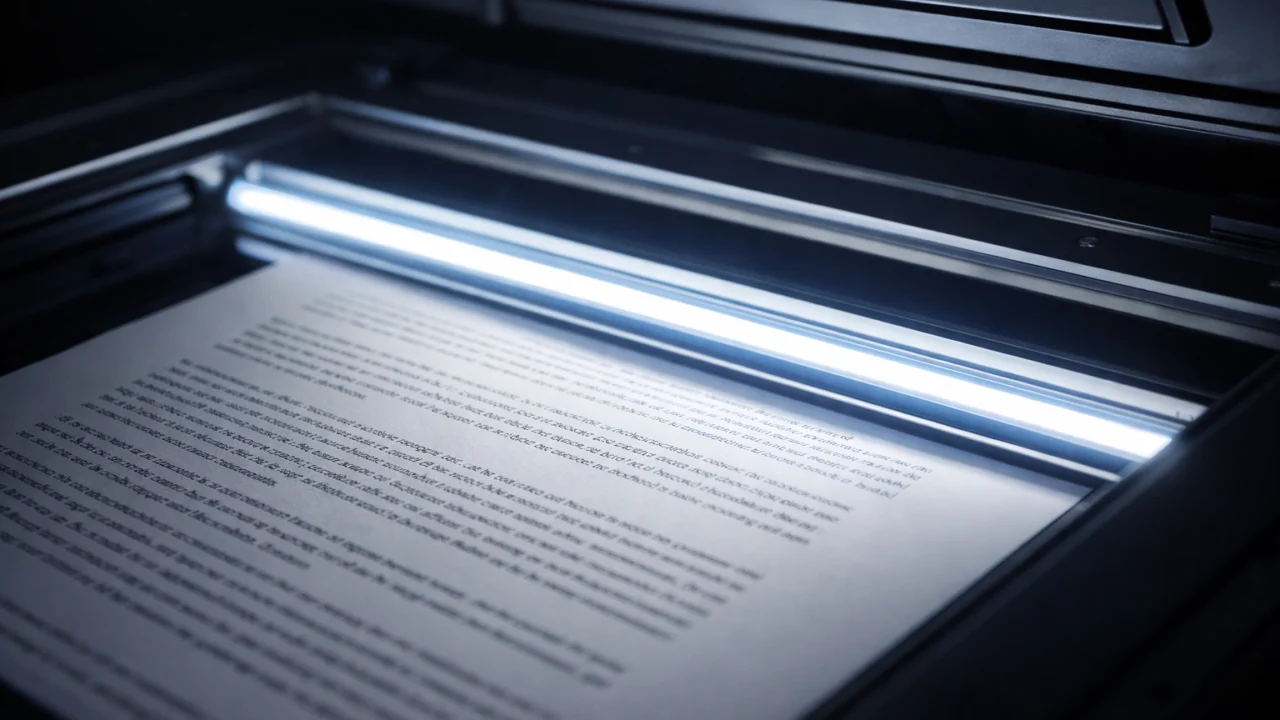 Skeniranje tekstualnog dokumenta pomoću flatbed skenera, primjer osnovne primjene i dovoljne rezolucije