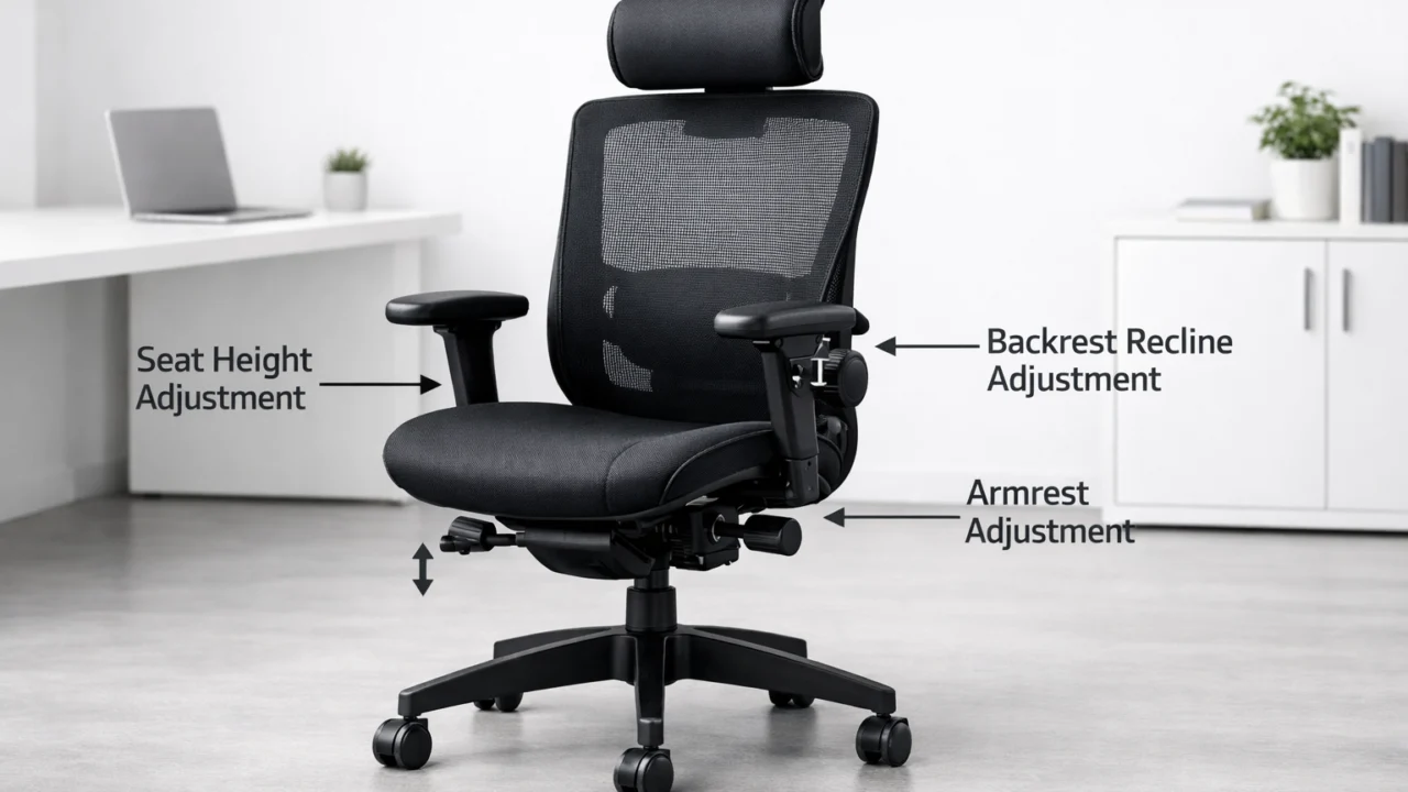 Mogućnosti podešavanja ergonomske uredske stolice za individualne potrebe korisnika