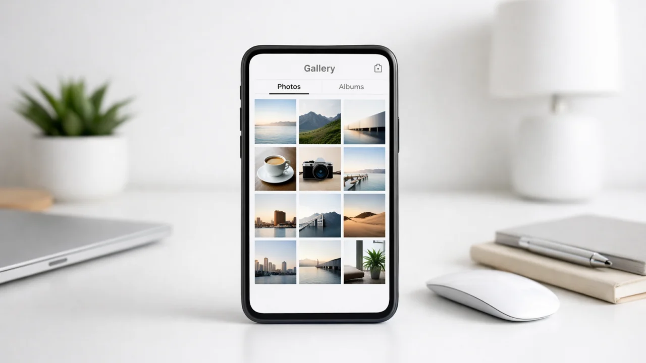 Uredna i pojednostavljena galerija fotografija koja smanjuje digitalni nered