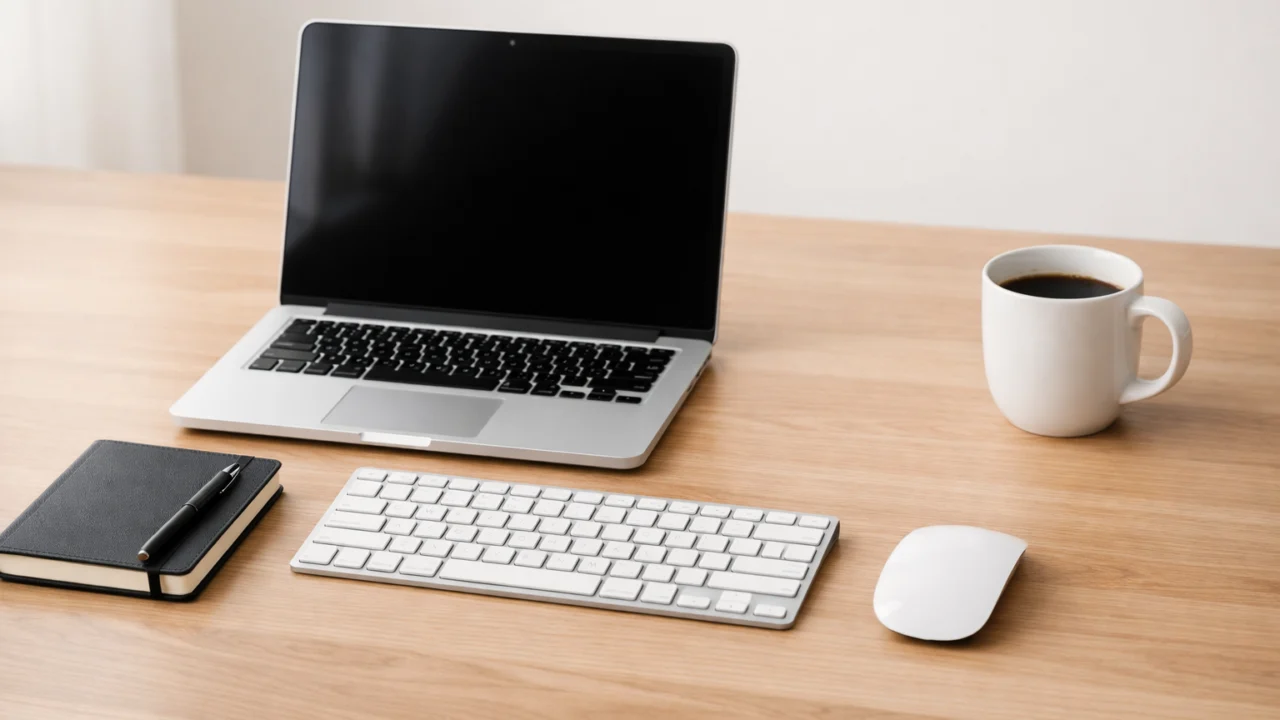 Minimalistički radni stol bez nereda koji pomaže povećati koncentraciju i produktivnost tijekom rada