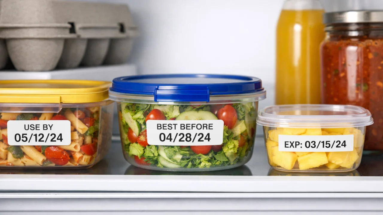 Posude s jasno vidljivim rokovima trajanja u hladnjaku za lakšu kontrolu svježine namirnica