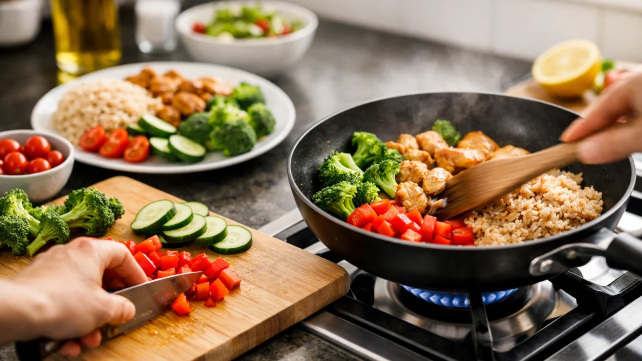 Brzo kuhanje jednostavnog i uravnoteženog obroka uz dobar plan prehrane