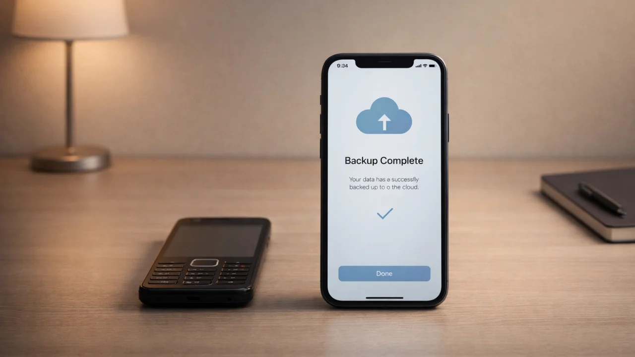 Provjera sigurnosne kopije podataka prije prebacivanja na novi uređaj