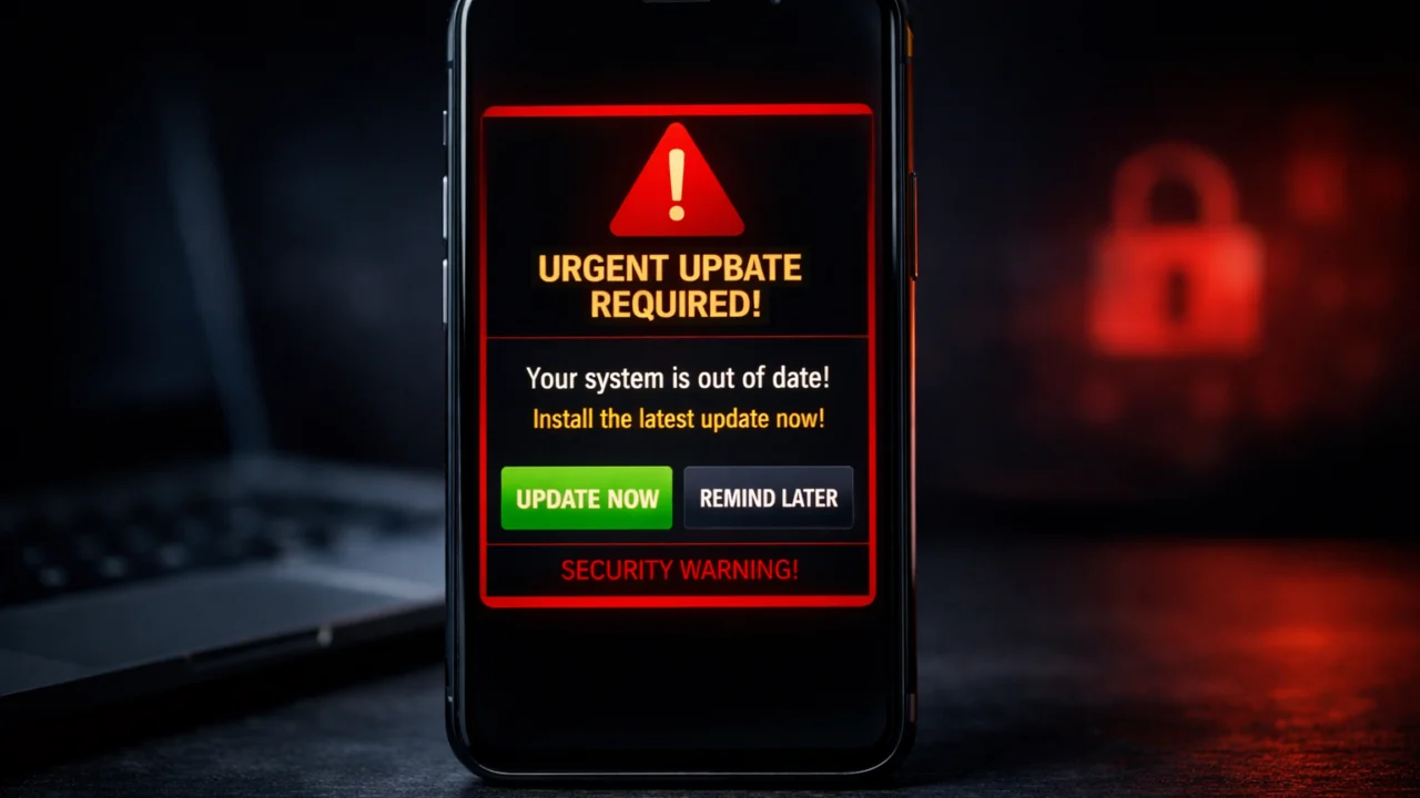 Lažna obavijest o ažuriranju aplikacije koja može dovesti do instalacije zlonamjernog softvera