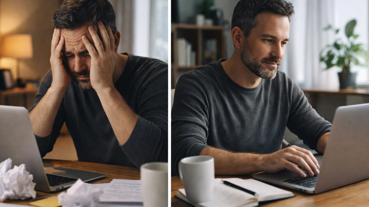 Razlika između odgađanja zadataka i smirenog početka rada pomoću pravila dvije minute