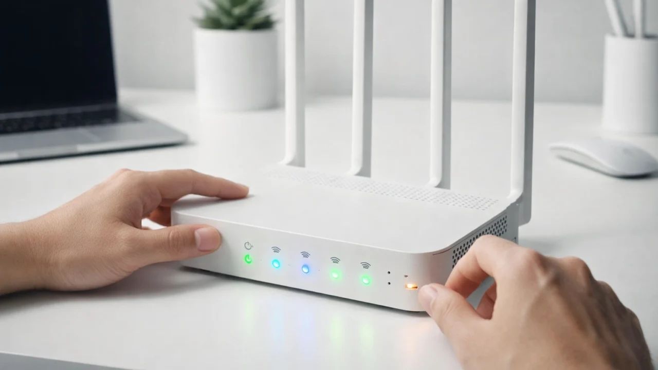 Ponovno pokretanje rutera kao brza provjera za rješavanje problema sporog interneta