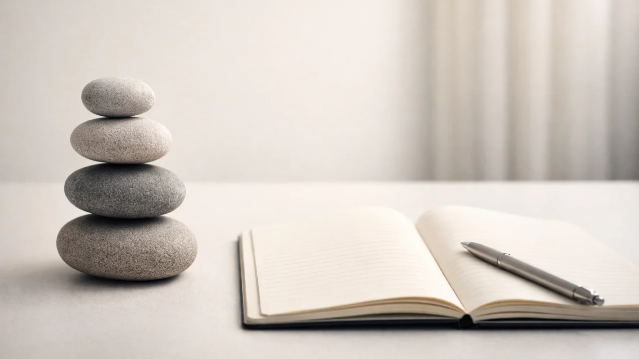 Vizualni simbol emocionalne ravnoteže i smirenosti pri suočavanju s kritikama