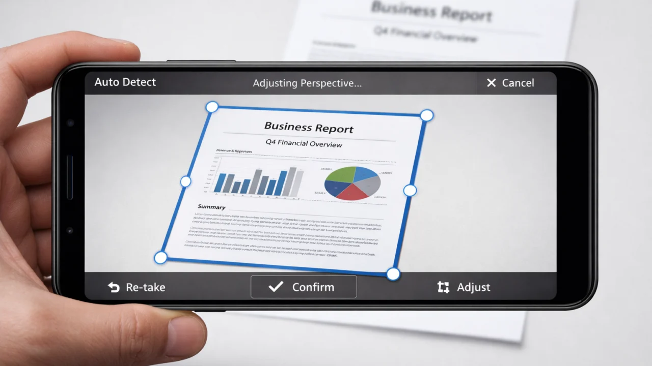 Automatsko prepoznavanje rubova dokumenta u aplikaciji za skeniranje na pametnom telefonu