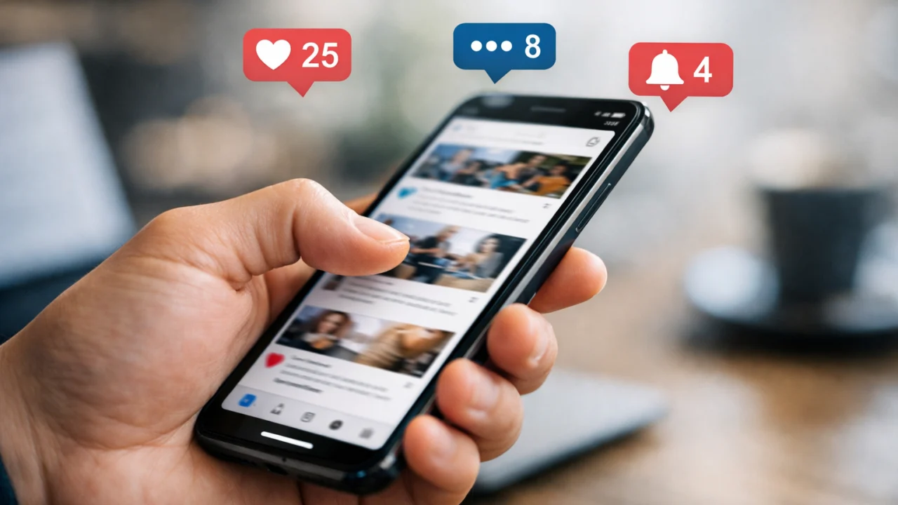 Besciljno skrolanje na pametnom telefonu koje uzrokuje gubitak fokusa i smanjenu produktivnost