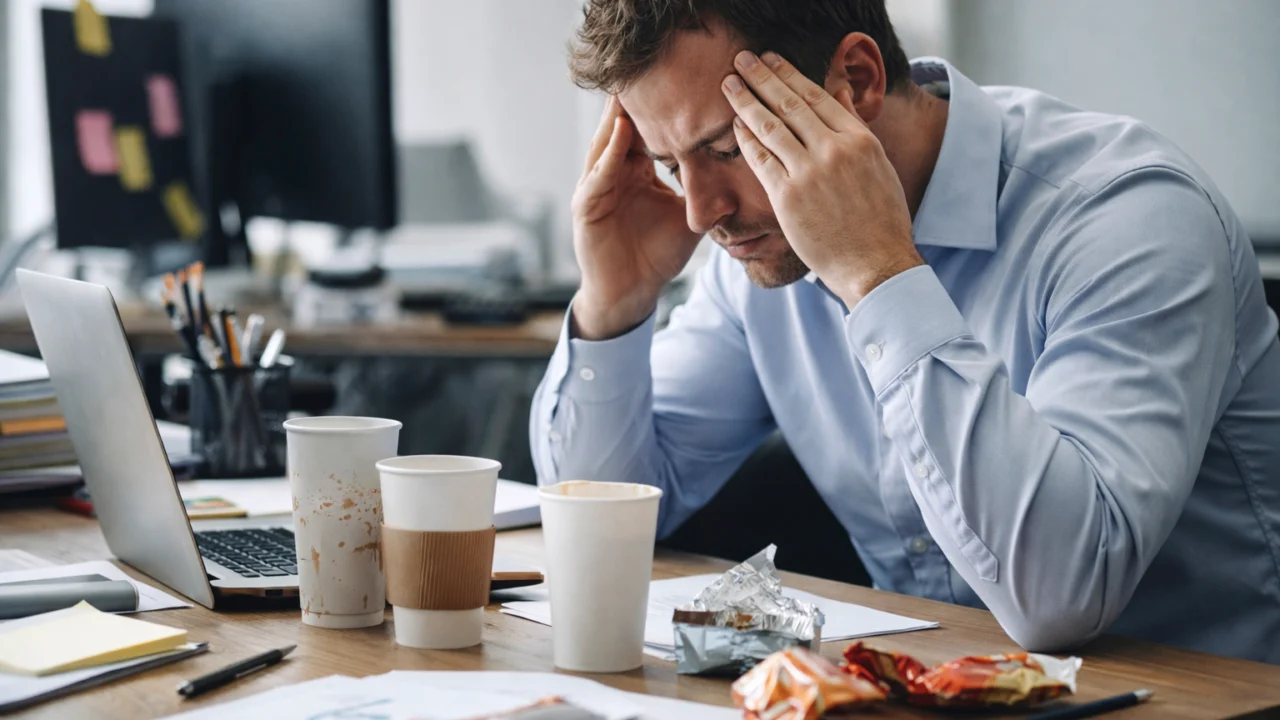 Stres i umor na radnom mjestu često su okidači za automatsko grickanje bez potrebe za hranom