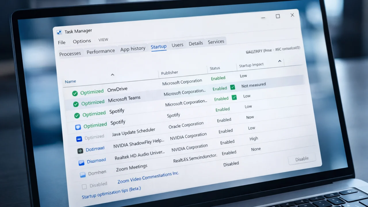 Isključivanje nepotrebnih programa pri pokretanju sustava radi ubrzavanja laptopa