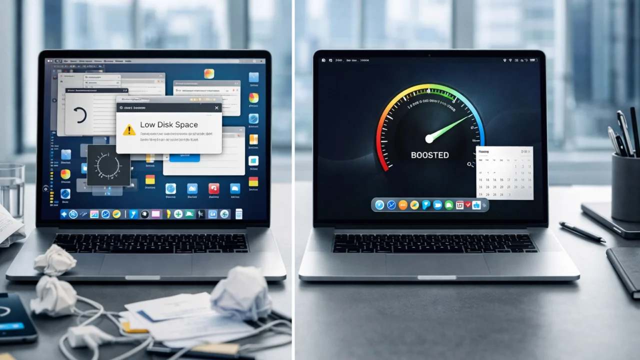 Razlika u brzini rada laptopa prije i nakon softverske optimizacije sustava