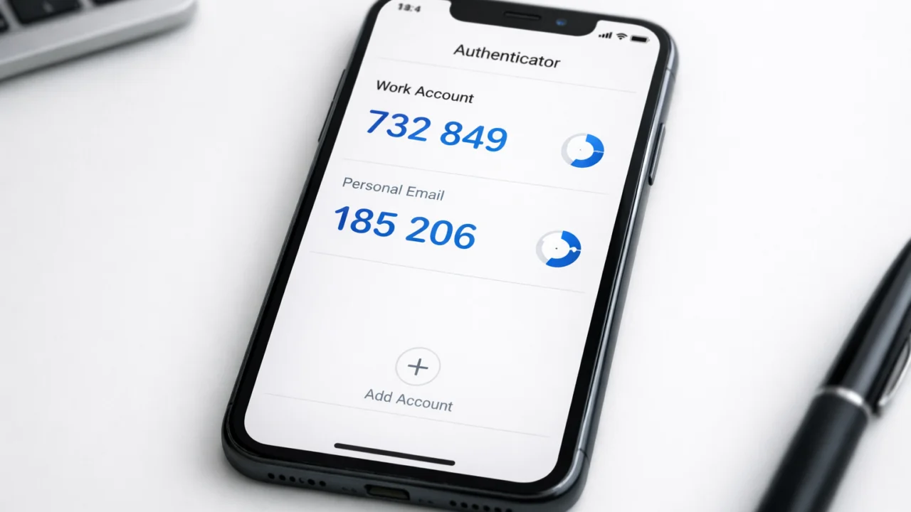 Aplikacija za generiranje 2FA kodova na pametnom telefonu kao dodatni sigurnosni faktor