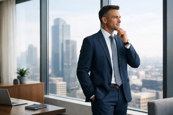 Smirena osoba u modernom uredu simbolizira upravljanje impulzivnim reakcijama u stresnim situacijama