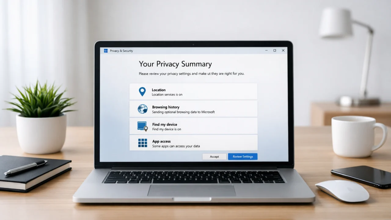 Sažetak osnovnih postavki privatnosti na Windows računalu za sigurnije korištenje