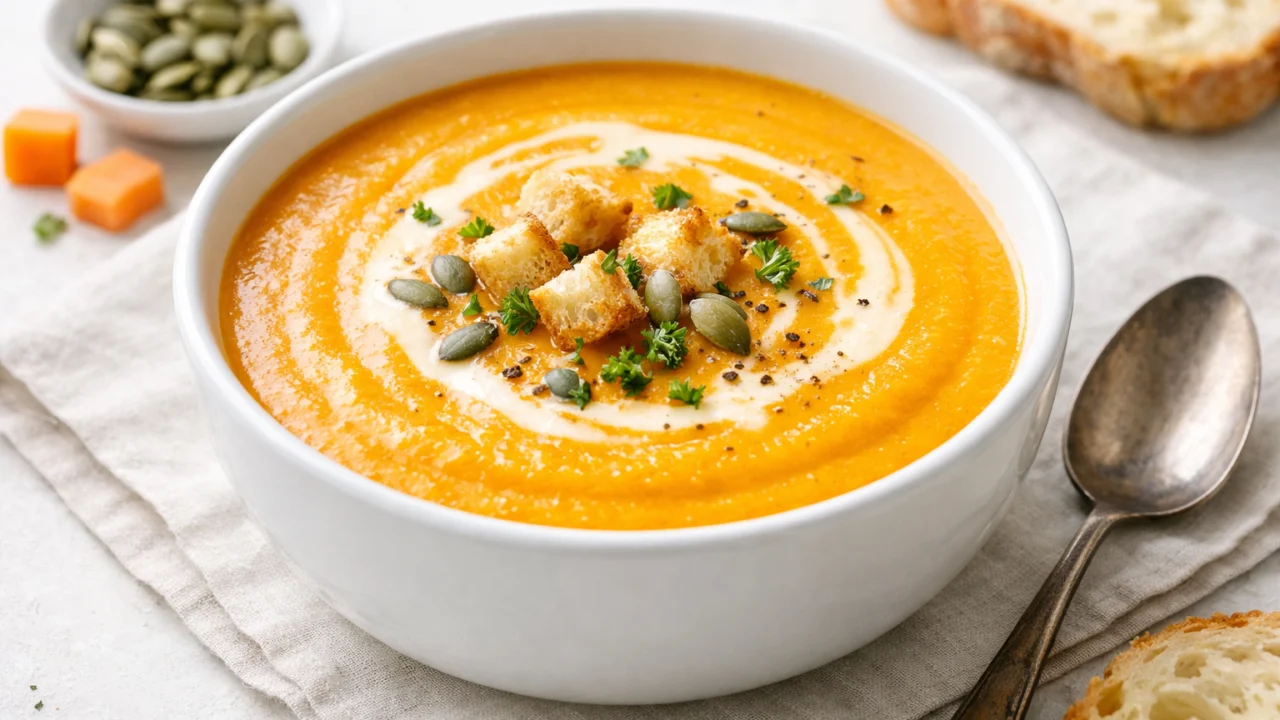 Krem juha od bundeve i mrkve prirodno zgusnuta bez brašna