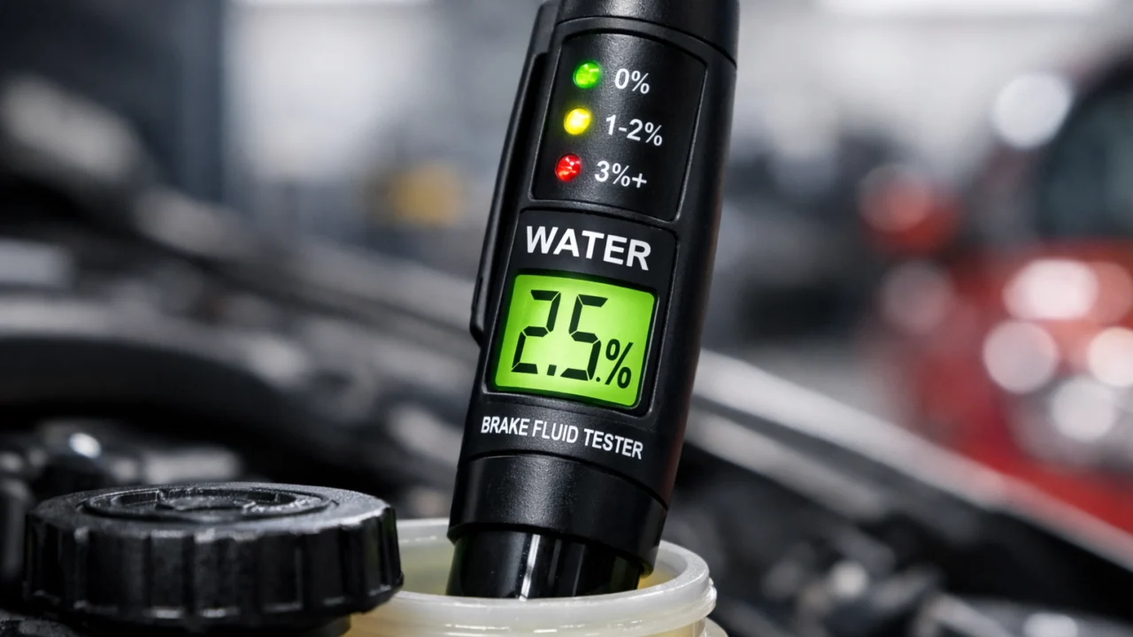 Mjerenje vlage u kočionoj tekućini testerom – važna provjera za sprječavanje slabog kočenja
